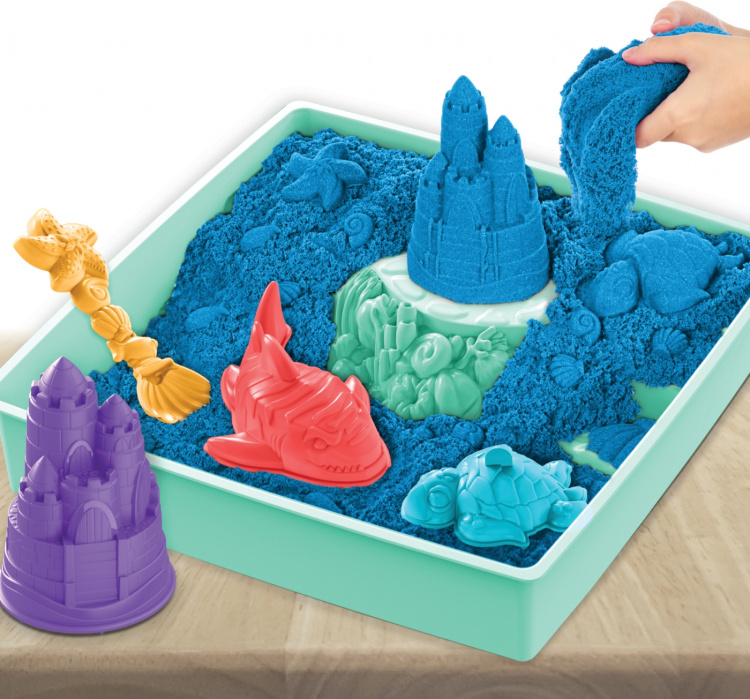 Kinetic Sand sandkassesett, blå