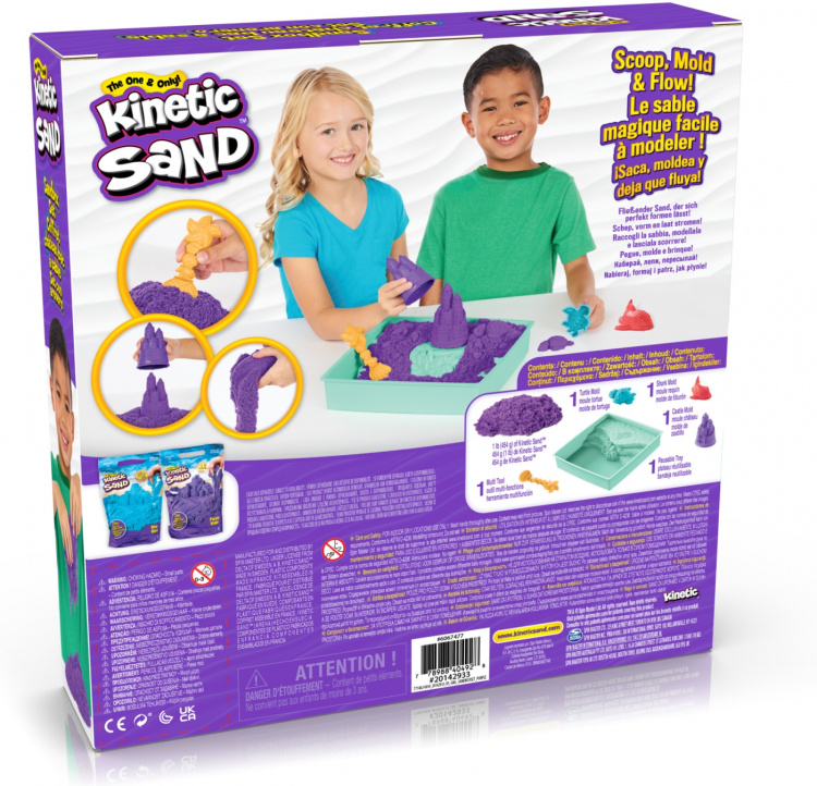 Kinetic Sand sandkassesett, lilla Kinetic Sand sandkassesett, lilla