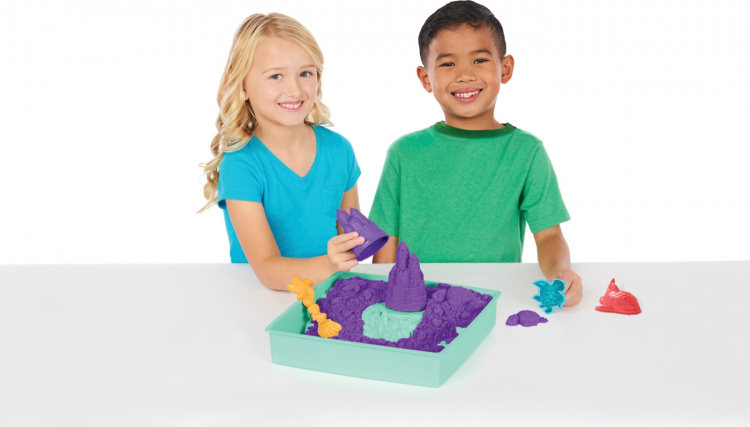 Kinetic Sand sandkassesett, lilla Kinetic Sand sandkassesett, lilla