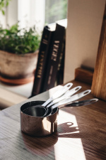 Heirol målebeger 4 stk, stål