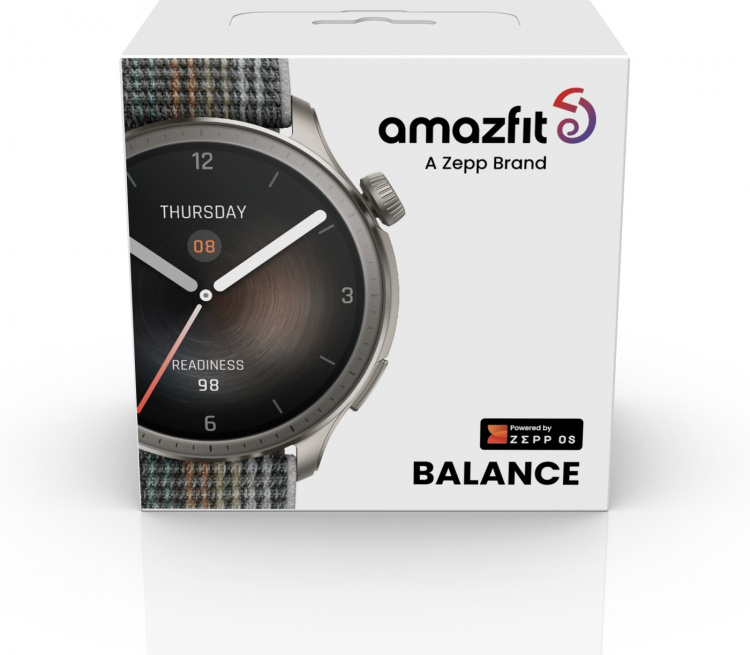 Amazfit Balance smartklokke, 46 mm, solnedgangsgrå