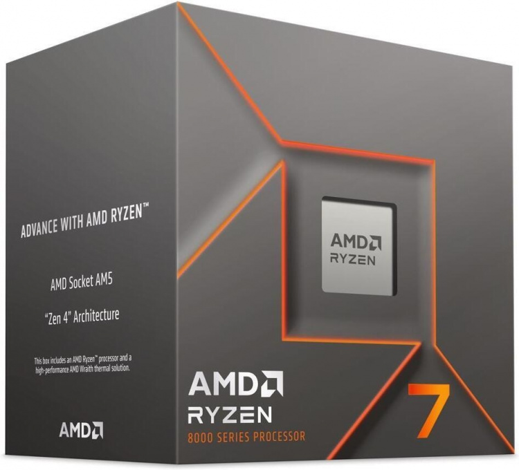 AMD Ryzen 7 8700F-prosessor for AM5-plattform AMD Ryzen 7 8700F-prosessor for AM5-plattform