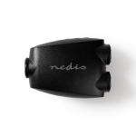 Nedis TosLink Adapter | Toslink Hunn | 2x Toslink Hunn | Splitter | ABS | Sort | 1 stk. | Blister