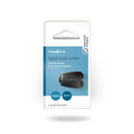 Nedis TosLink Adapter | Toslink Hunn | 2x Toslink Hunn | Splitter | ABS | Sort | 1 stk. | Blister