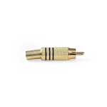 Nedis RCA Connector | Rett | Hann | Gull belagt | Lodde | Kabeltilførselsdiameter: 7.0 mm | Metall | Sort | 10 stk. | Konvolutt Nedis RCA Connector | Rett | Hann | Gull belagt | Lodde | Kabeltilførselsdiameter: 7.0 mm | Metall | Sort | 10 stk. | Konvolutt