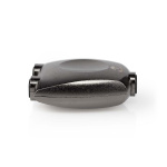 Nedis TosLink Adapter | Toslink Hunn | 2x Toslink Hunn | Splitter | Aluminium | Gun Metal Grå | 1 stk. | Boks
