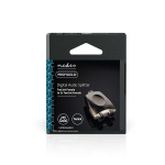 Nedis TosLink Adapter | Toslink Hunn | 2x Toslink Hunn | Splitter | Aluminium | Gun Metal Grå | 1 stk. | Boks
