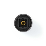 Nedis TosLink Adapter | Toslink Hunn | Toslink Hunn | Rett | Metall | Gun Metal Grå | 1 stk. | Boks