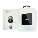 Nedis TosLink Adapter | Toslink Hunn | Toslink Hunn | Rett | Metall | Gun Metal Grå | 1 stk. | Boks