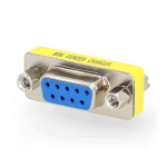 Nedis Serial adapter | Adapter | D-SUB 9-Pin Hun | D-SUB 9-Pin Hun | Nikkel belagt | Metall | Boks Nedis Serial adapter | Adapter | D-SUB 9-Pin Hun | D-SUB 9-Pin Hun | Nikkel belagt | Metall | Boks