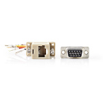 Nedis Serial adapter | Adapter | D-SUB 9-Pin Hun | RJ45 Hun | Nikkel belagt | Elfenben | Boks Nedis Serial adapter | Adapter | D-SUB 9-Pin Hun | RJ45 Hun | Nikkel belagt | Elfenben | Boks