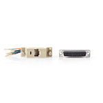 Nedis Serial adapter | Adapter | D-SUB 25-Pin Hun | RJ45 Hun | Nikkel belagt | ABS | Elfenben | Boks