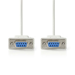 Nedis Null Modem kabel | D-SUB 9-Pin Hun | D-SUB 9-Pin Hun | Nikkel belagt | 2.00 m | Rund | PVC | Elfenben | Label Nedis Null Modem kabel | D-SUB 9-Pin Hun | D-SUB 9-Pin Hun | Nikkel belagt | 2.00 m | Rund | PVC | Elfenben | Label
