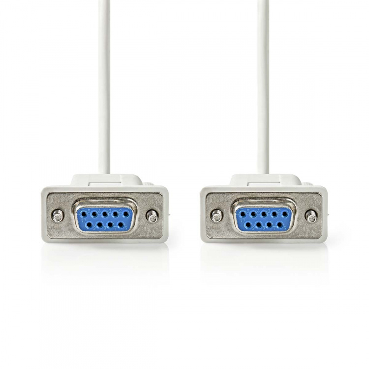 Nedis Null Modem kabel | D-SUB 9-Pin Hun | D-SUB 9-Pin Hun | Nikkel belagt | 2.00 m | Rund | PVC | Elfenben | Label Nedis Null Modem kabel | D-SUB 9-Pin Hun | D-SUB 9-Pin Hun | Nikkel belagt | 2.00 m | Rund | PVC | Elfenben | Label