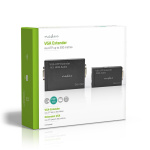 Nedis VGA extender | VGA / Audio | Avstand opp til: 300 m | Cat5e / Cat6 | 1920x1200 | Euro / Type C (CEE 7/16) Nedis VGA extender | VGA / Audio | Avstand opp til: 300 m | Cat5e / Cat6 | 1920x1200 | Euro / Type C (CEE 7/16)