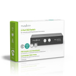 Nedis VGA switch | 2-Port port(s) | Maksimum oppløsning: 2560x1600 | 500 mHz