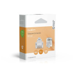 Nedis Telecom Connector | Kontakttype: RJ12 | Rett | Plettering: Gull belagt | PVC | Gjennomsiktig