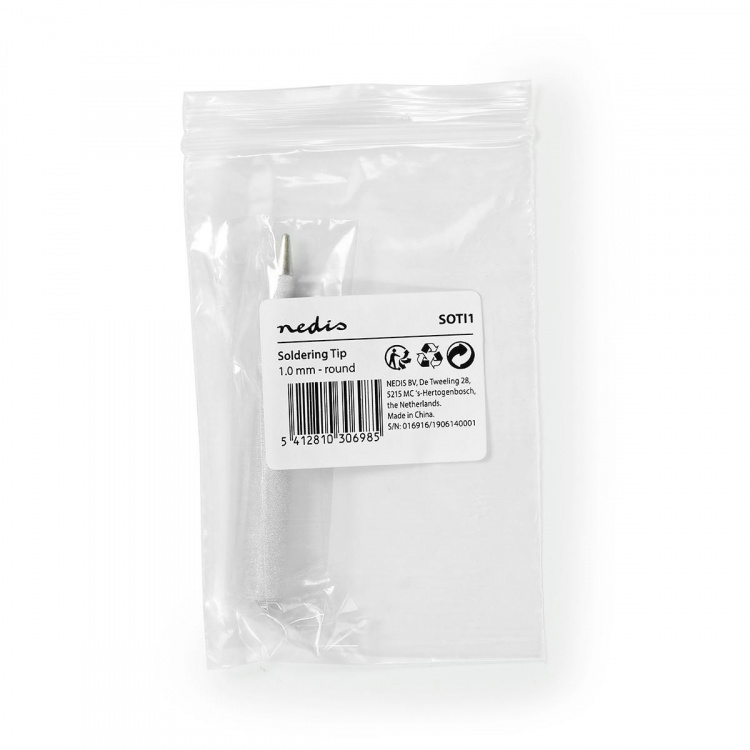 Nedis Lodding Tip | 1.0 mm | Rund | Egnet for: Universell | Sølv Nedis Lodding Tip | 1.0 mm | Rund | Egnet for: Universell | Sølv
