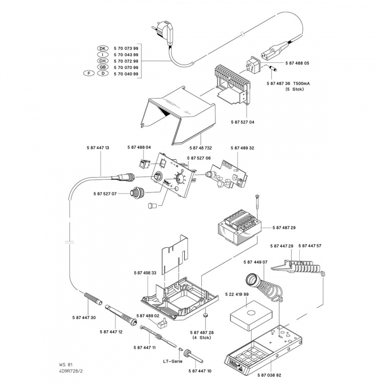 Weller WS81 Loddestasjon 1 Kanal 80 W 230 V Analog