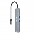 Dudao A15H 6-i-1 Type-C-adapter dokkingstasjon Dudao A15H 6-i-1 Type-C-adapter dokkingstasjon