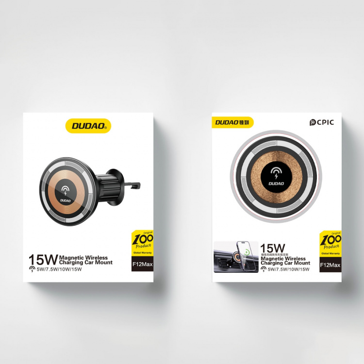 Dudao F12MAX trådløs billader 15watt Svart