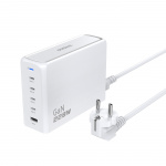Dudao A228EU 228Watt GaN-adapter 4xUSB-C + 1xUSB-A Hvit
