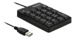 DeLOCK USB-tastatur, 19 knapper, LED-indikator, 1,5 m kabel, svart DeLOCK USB-tastatur, 19 knapper, LED-indikator, 1,5 m kabel, svart