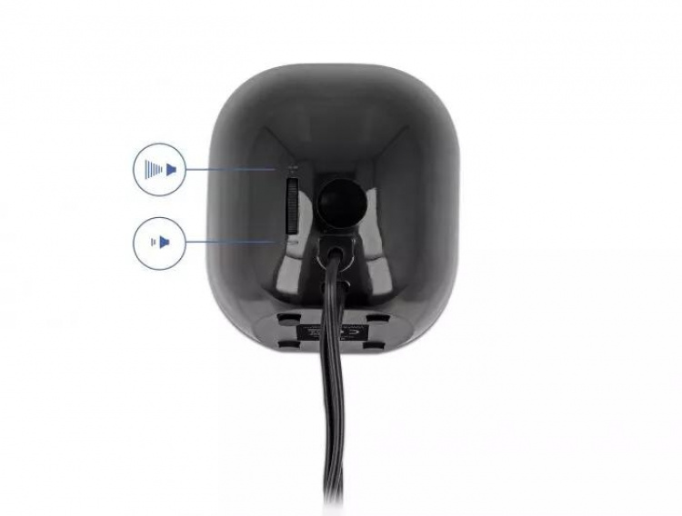 DeLOCK Mini stereohøyttaler for PC med 3,5 mm stereokontakt hann og USB