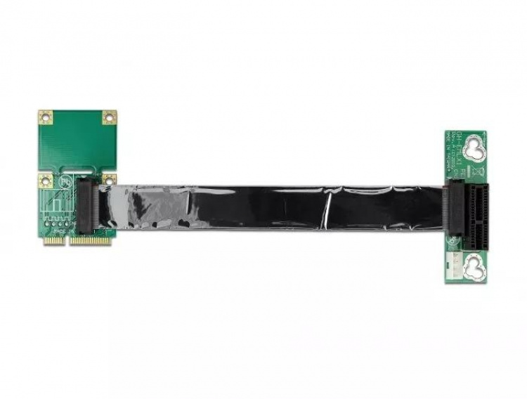 DeLOCK Stigeradskort Mini PCI Express > PCI Express x1 venstre innsetting DeLOCK Stigeradskort Mini PCI Express > PCI Express x1 venstre innsetting