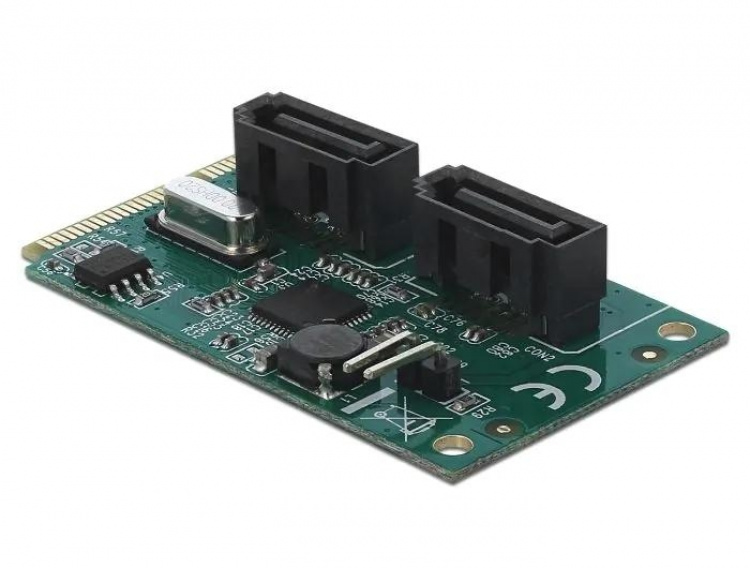 DeLOCK Mini PCIe-omformer til 2 x SATA med RAID DeLOCK Mini PCIe-omformer til 2 x SATA med RAID