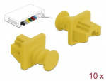 DeLOCK Støvdeksel for RJ45-kontakt 10 stk gul