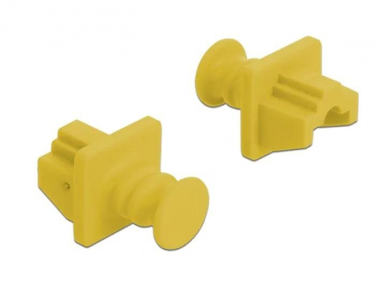 DeLOCK Støvdeksel for RJ45-kontakt 10 stk gul