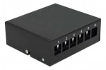 DeLOCK Keystone Patch Panel 6 Port svart