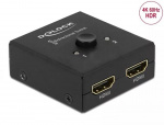 DeLOCK 64072 HDMI 2 - 1-Switch dubbelriktad 4K 60 Hz kompakt, svart
