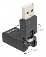 DeLOCK Rotation adapter USB 2.0-A male to female