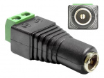 DeLOCK Adapter DC 5,5 x 2,1 mm hunn > Terminalblokk 2-polet DeLOCK Adapter DC 5,5 x 2,1 mm hunn > Terminalblokk 2-polet