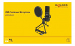DeLOCK USB Condenser Microphone Set Podcasting Gaming and Vocals