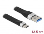 DeLOCK USB 3.2 Gen1 FPC Flat Ribbon Cable USB A>USB C 13.5cm PD 3A