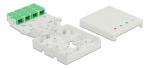 DeLOCK Tilkoblingsboks for optisk fiber DIN-skinne 4xSC Simplex LC Duplex DeLOCK Tilkoblingsboks for optisk fiber DIN-skinne 4xSC Simplex LC Duplex