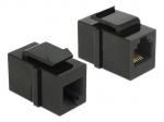 DeLOCK Keystone-modul RJ12 hunn > RJ12 hunn Cat.3 svart DeLOCK Keystone-modul RJ12 hunn > RJ12 hunn Cat.3 svart