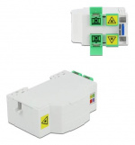 DeLOCK Tilkoblingsboks for optisk fiber DIN-skinne 4xSC Simplex LC Duplex