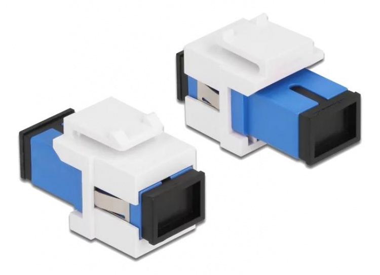 DeLOCK Keystone-modul SC Simplex hunn til SC Simplex hunn, blå