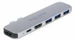 DeLOCK Dokkingstasjon for MacBook Dual HDMI 4K / PD / Hub