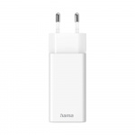 Hama Minilader USB-C + USB-A Qualcomm 3.0 38W Hvit Hama Minilader USB-C + USB-A Qualcomm 3.0 38W Hvit