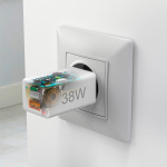 Hama Minilader USB-C + USB-A Qualcomm 3.0 38W Hvit Hama Minilader USB-C + USB-A Qualcomm 3.0 38W Hvit