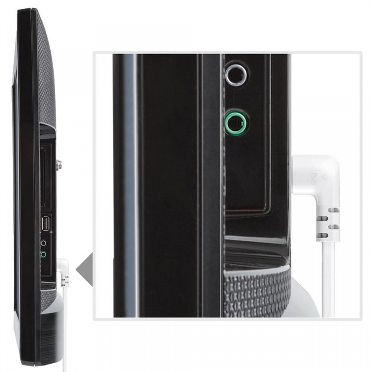 Hama Strømkabel Eurokontakt Vinklet Hvit 3 m Hama Strømkabel Eurokontakt Vinklet Hvit 3 m