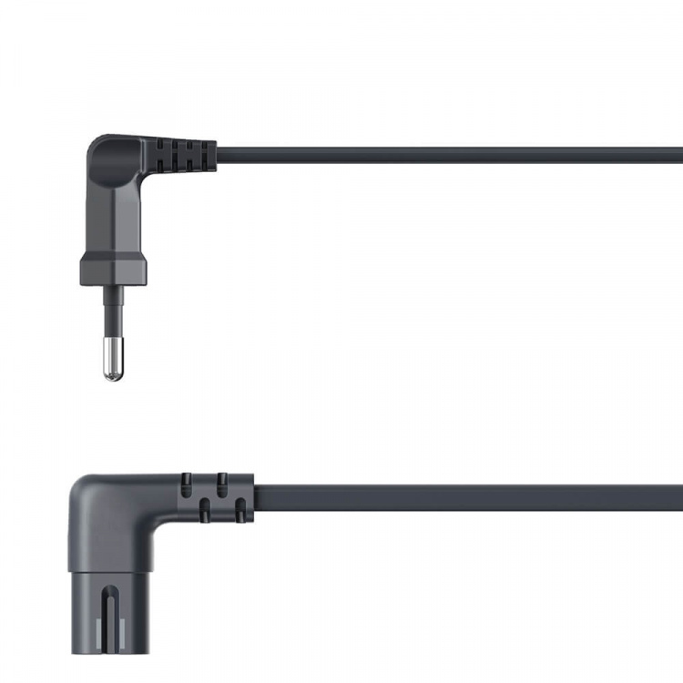 Hama Strømkabel Eurokontakt Vinklet Svart 3 m