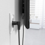 Hama Strømkabel Eurokontakt Vinklet Svart 3 m