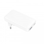 Gear Lader 220V 1xUSB-C+1xUSB-A PD/PPS 36W+QC 18W GaN Hvit Gear Lader 220V 1xUSB-C+1xUSB-A PD/PPS 36W+QC 18W GaN Hvit