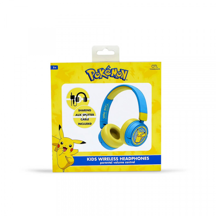 POKEMON Headphone On-Ear Wireless 85dB/95dB Sharing Aux POKEMON Headphone On-Ear Wireless 85dB/95dB Sharing Aux